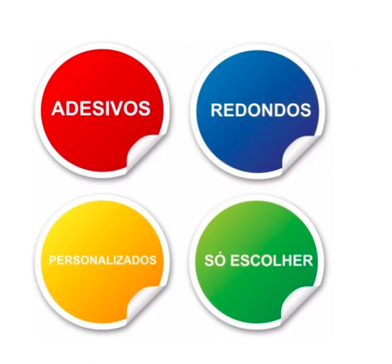 Adesivo Personalizado para Embalagem Preço Vila Lusitania - Adesivo Redondo Personalizado