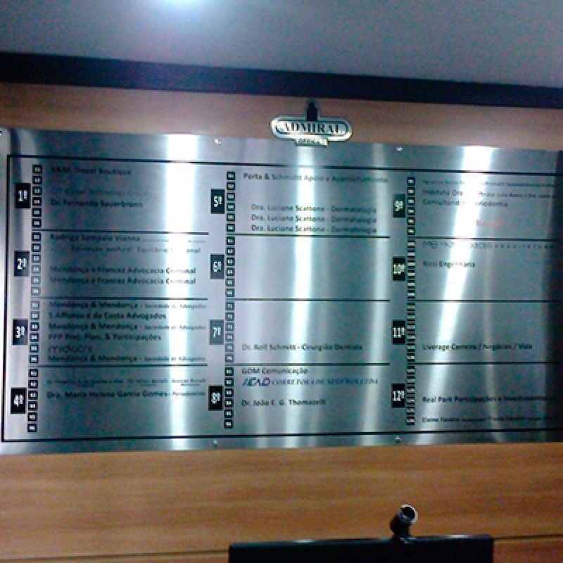 Placas Informativas para Restaurantes Chácara Kablin - Placas Informativas Empresas