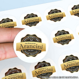 rótulo transparente personalizado Santo Amaro